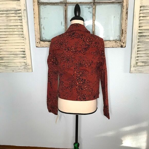 NWT Cute Ella Moss Animal Print Jean Jacket - Picture 10 of 16